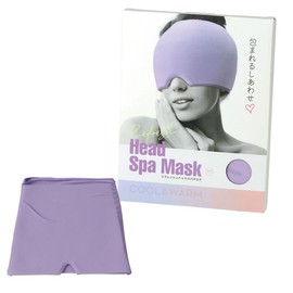 SPICE OF LIFE TTST2380PU Repeatable Warm & Cool Refresh Head Spa Mask, Purple, For Heads and Faces, Hot and Cold Use, Built-in High Density Gel