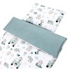 TupTam Children Bedding Set Duvet Cover Pillowcase Two-Sided, Zoo Green,
