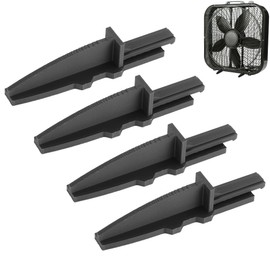 EAORBD Box Fan Replacement Feet for Lasko 20" Box Fan Feet, Stronger Than Original, Anti-Tip Foot Set Accessory, 2 Sets of 2 Feet, 4 Feet Total, Black