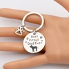 BNQL Pitbull Dog Dad Gifts Best Pitbull Dad Ever Keychain