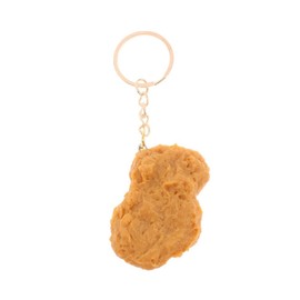 Soyzvteo Imitation Food Keychain French Fries Chicken Nuggets Fried Chicken Leg Food Pendant Keychain Creative Keyring Funny Keychain Accessories Gifts-Fried Chicken Nugget