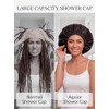 Aquior Ajustable Elástico Gorro Ducha Presenta Tamaño Cabeza Una Fina