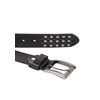 Genuine Leather Belt with Rivets Premium Quality, black
