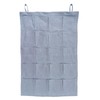 HSOFTIFY 100% Linen Hanging Storage Bag with 20 Pockets, Wall
