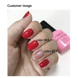 AIMEILI UV LED Gellack ablösbarer Klar Glitzer Gel Nagellack Gel Polish - Marbled (034) 10ml