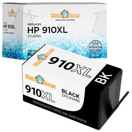 Houseoftoners Remanufactured Ink Cartridges High Yield Replacement for HP 910XL Black Officejet Pro 8025 8022 8020 8010e 8012e 8014e - 1 Pack (Black)