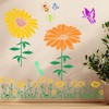 6Pcs Extra Large Reusable Flower Template, Useful Wall Stencils Supplies