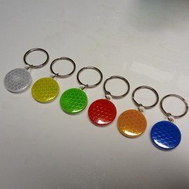 Safety Reflector Pendants. Reflectors For Kids. Zip Zipper Pull. Bag Backpack Cycling Walking Running Pram Pushchair(6 Multicolour)