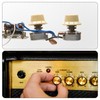 sourcing map 5 x Aluminium Volume Control Potentiometer Knurled Shaft