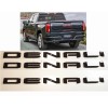 GMC 3pc Gloss Black DENALI Emblems Letter Sierra 1500 2500hd