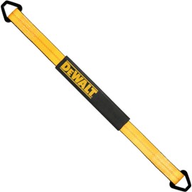 DEWALT DXBC80004 Black/Yellow 2" x 24" Premium Axle Tie Down Strap (10,000 lb Break Strength) - Heavy Duty for Truck, Trailer, ATV, UTV, Support Hoists