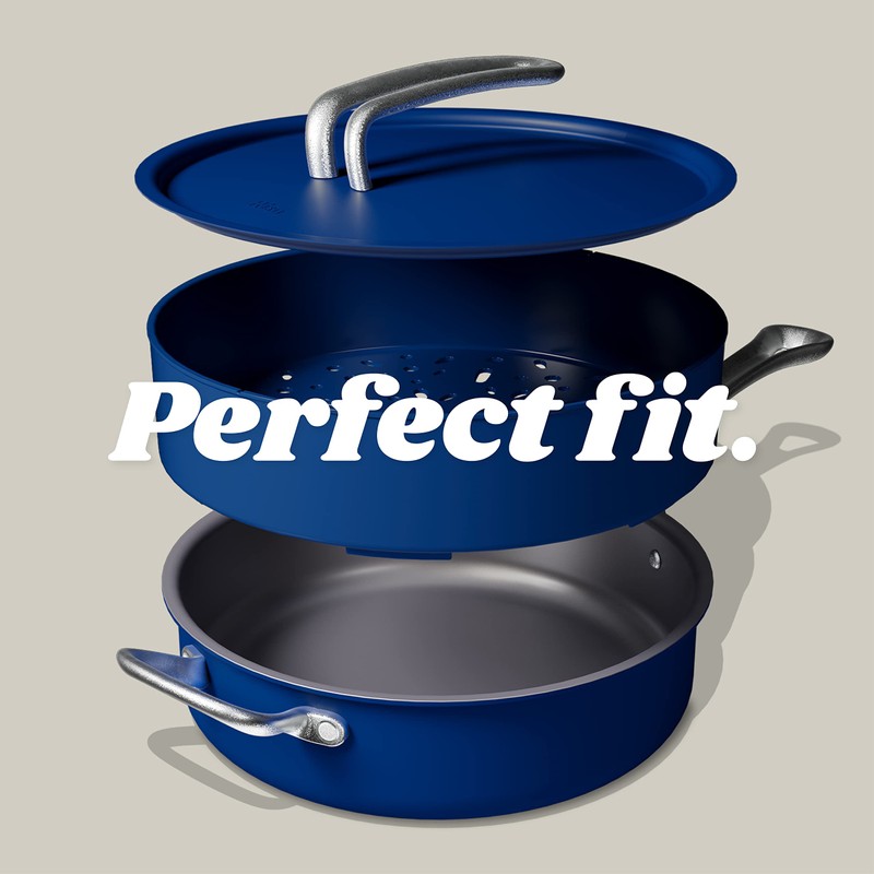 Risa Stackable Steamer - Food-safe Silicone Steamer for Vegetables, Dumplings,