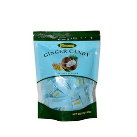 Ginger Coconut Candy – Ginger Hard Candy Twist – Individually Wrapped for Freshness – Sweet & Spicy Treat with Hints of Maltose Syrup, Coconut Essence, and Ginger Extract