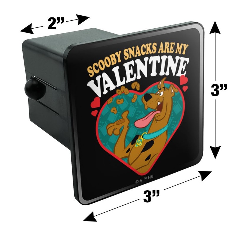 Scooby Doo Scooby Snacks are My Valentine Tow Trailer Hitch