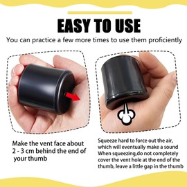Skylety 2 Pieces Pooter Fart Machines Fart Prank Toy Noise Maker Sounds Machine Toy Funny Joke Toys for Funny Gag Party Birthday Joke Favors (Keep Practice for Better) (Black)