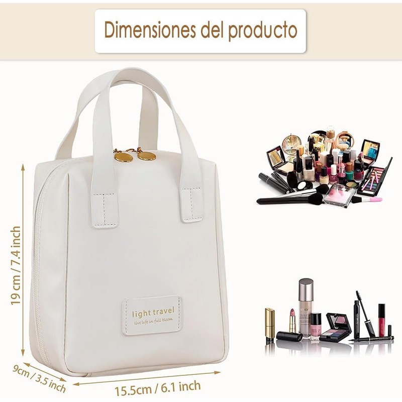 GeorgeX Bolsa de Maquillaje de Viaje para Mujer, Estuches de