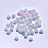 HERZWILD 800Pcs Heart Shape Plastic Beads - UV Resin White