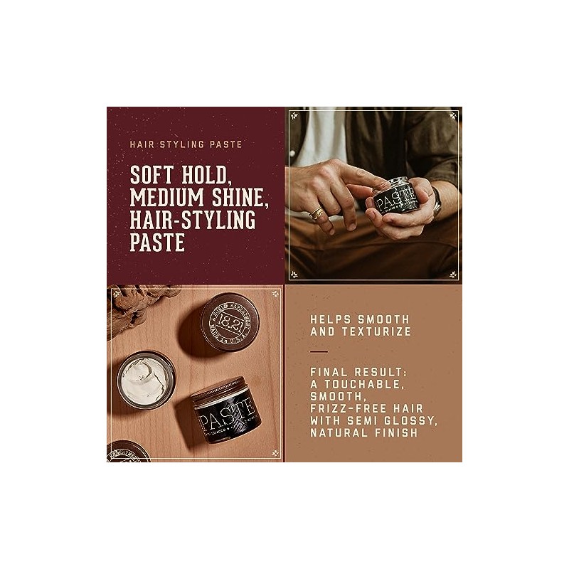 18.21 Man Made Hair Paste Pomade with Natural Shine Finish