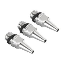 PATIKIL 3pcs 0.5mm Airbrush Nozzle Copper Nozzle Replacement Parts for Craft Projects