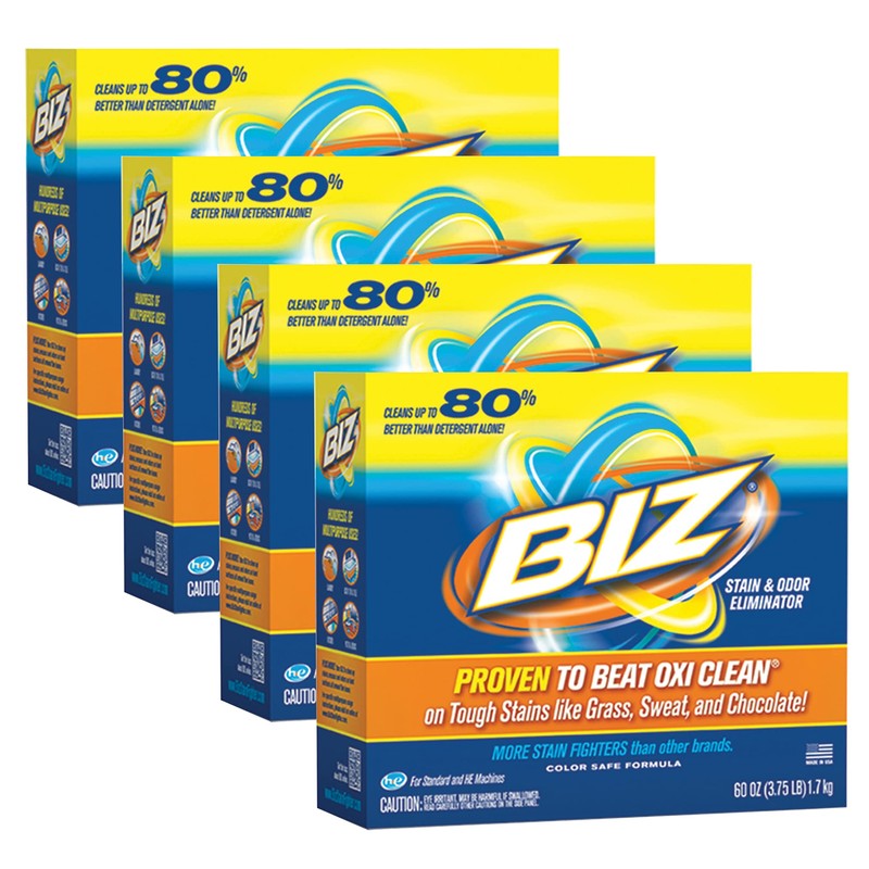 Biz Laundry Detergent Powder Booster, Stain & Odor Removal -