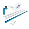 POWERTEC Table Saw Sled w/Blade Guard, 24" T Track, 19"