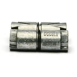 Double Expansion Anchors for Masonry, Concrete, Brick or Block Zamac Zinc 3/8"-16 x 2 Qty 1