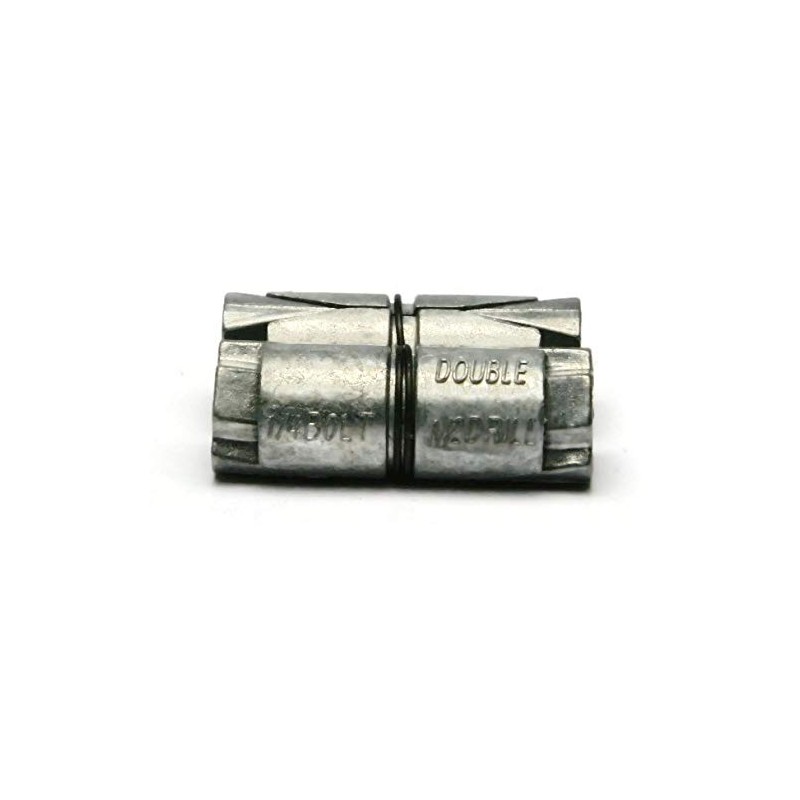 Double Expansion Anchors for Masonry, Concrete, Brick or Block Zamac