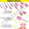 Mardatt 136Pcs Grinding Stone Set 1/8" Shank with Sanding Drum