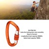 D Carabiner Clip Aluminum Alloy Auto Lock Heavy Duty D