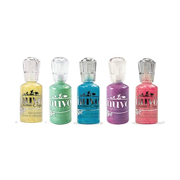 Nuvo Glitter Drops, Set of Five Colors - Toybox
