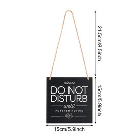 Volumoon ONE 2-Sided Sign, Knock & Kindly Wait, Do Not Disturb, NOT DISTURB Polite Notice Hanging Plaque, Funny Office Sign, Hanging Door Sign, practical informative sign, Funny Bedroom, Office
