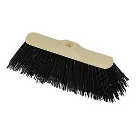 VERDELOOK | Scopa Industriale in PVC piumata su Base in plastica, 28cm, Scopa per Pulizia Interni Senza Manico