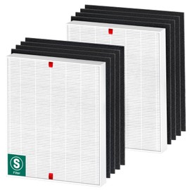 Winix C545 HEPA Replacement Filter - S for Winix C545 Air Purifier by Blutoget - Replaces Winix S Filter 1712-0096-00,2522-0058-00,2 H13 True HEPA & 8 Activated Carbon Filters