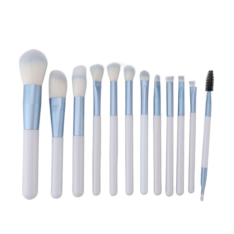12pcs Makeup Brush Set Foundation Powder Concealers Eye Shadows Blush