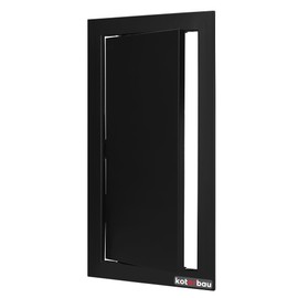 KOTARBAU® Inspection Door 15 x 30 cm Inspection Flap Drywall Black Plastic Maintenance Flap Inspection Cover Service Flap Inspection Door Cleaning Flap