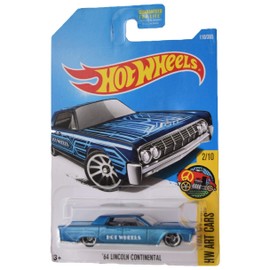 Hot Wheels Art Cars 2/10 '64 Lincoln Continental 110/365, azul