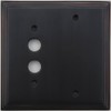 Classic Accents Deco Oil Rubbed Bronze 2 Gang Wall Plate
