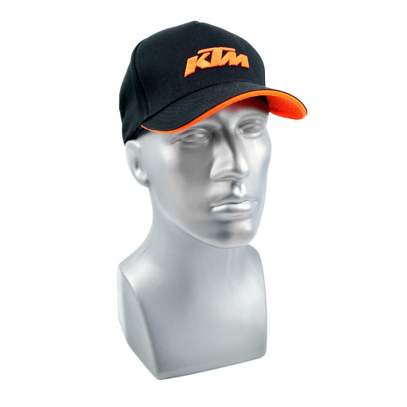 KTM Bike Industries Base Cap Black with Embroidered Logo in