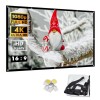 XGODY 84''-150'' Foldable Projector Screen 3D 16:9 Portable Outdoor Home