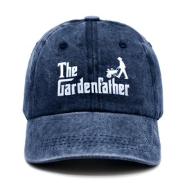 Gardening Gifts for Men, Gardening Hat Men, Fathers Day Birthday Gardening Gift for Gardeners Men, Gardening Accessories for Husband Dad Grandpa, Adjustable Washed Cotton Baseball Caps Light Blue