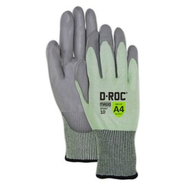 MAGID Touchscreen Level A4 Cut Resistant Work Gloves, 12 PR, Polyurethane Coated, Size 6/XS, Glass Handling, Reusable, 15-Gauge Hyperon Shell (GPD467)