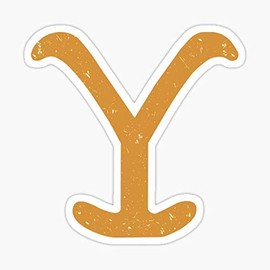Yellowstone Ranch Retro Sticker Graphic - Die Cut Sticker, High Resolution Top Grade Vinyl