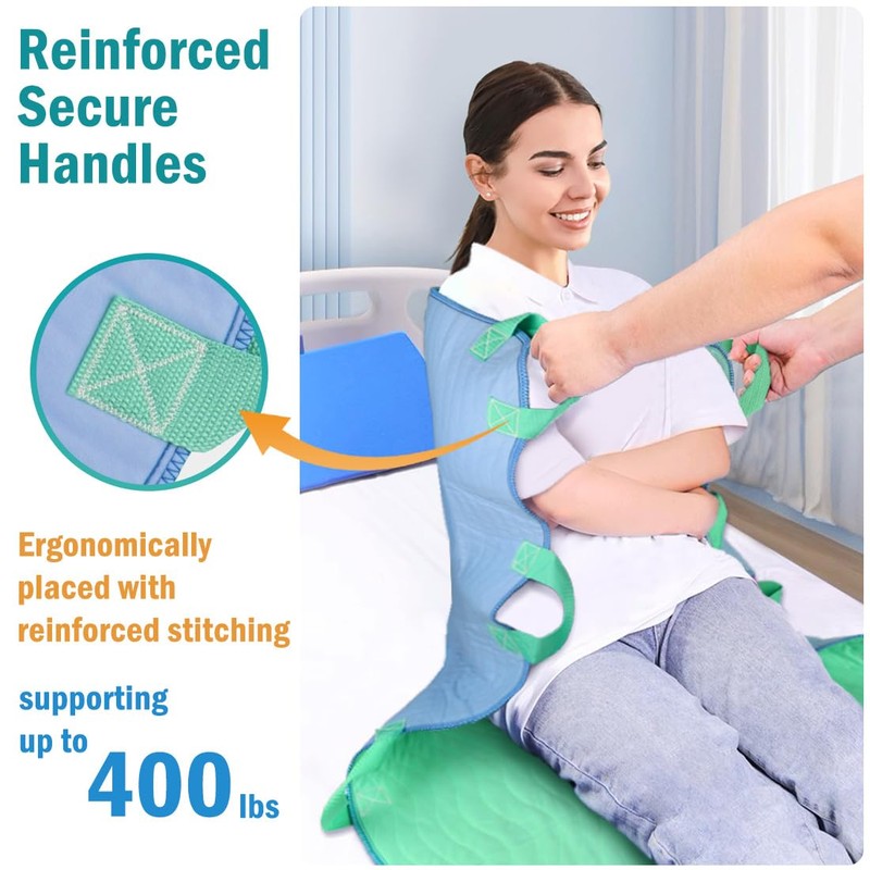i COVER 34"x52" Positioning Bed Pad with Reinforced Handles, 2