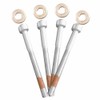 Dixhills Injector Clamp Bolt with Washer Seal Kit Compatible with