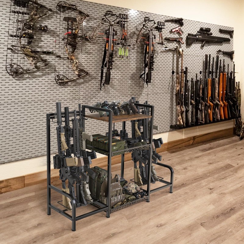Upbci Gun Rack, Portable Rifle Rack Stand for Floor, Folding
