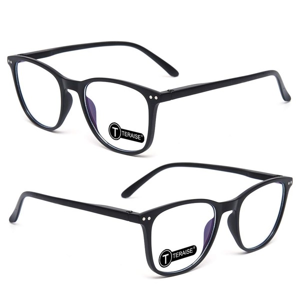 TERAISE Reading Glasses Ultralight Readers Women 2PCS Matte Computer Glasses