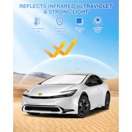 Canvcle Sunshades for Toyota Prius 2023-2025 2026 Accessories Windshield Sun Shade Side Rear Window Shade Cover Sun Visor Shield Privacy Protection Keep Vehicle Cool Black 6PCS