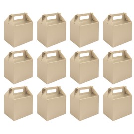 VALUE PACK 12 x Silver Paper Lunch Box Going Home Present Picnic Boxes by My Planet