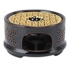 Teapot Warmer Tea Coffee Warmer Base Ceramic Heater with Spoon