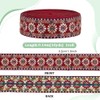 PH PandaHall 9.14 m Jacquard Flower Ribbon 32 mm Red